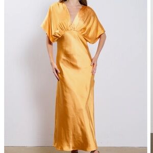 (NWT) MAD IN LOVE SATIN MAXI DRESS